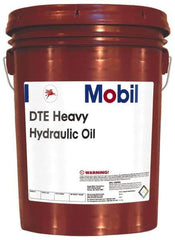 Mobil - 5 Gal Pail Mineral Circulating Oil - SAE 30, ISO 100, 95.1 cSt at 40°C & 10.9 cSt at 100°F - Exact Industrial Supply