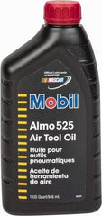Mobil - Bottle, ISO 46, Air Tool Oil - 46 Viscosity (cSt) at 40°C, 7.3 Viscosity (cSt) at 100°C, Series Almo 525 - Exact Industrial Supply