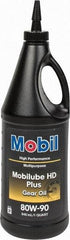Mobil - 0.25 Gal Bottle, Gear Oil - 14.8 St Viscosity at 100°C, 141 St Viscosity at 40°C - Exact Industrial Supply