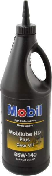 Mobil - 0.25 Gal Bottle, Gear Oil - 26.6 St Viscosity at 100°C, 260 St Viscosity at 40°C - Exact Industrial Supply