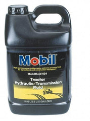 Mobil - 2.5 Gal Bottle Mineral Hydraulic Oil - ISO 46/68, 55 cSt at 40°C & 9.3 cSt at 100°F - Exact Industrial Supply