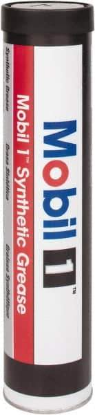 Mobil - 13.4 oz Cartridge Synthetic General Purpose Grease - Red, 302°F Max Temp, NLGIG 2, - Exact Industrial Supply