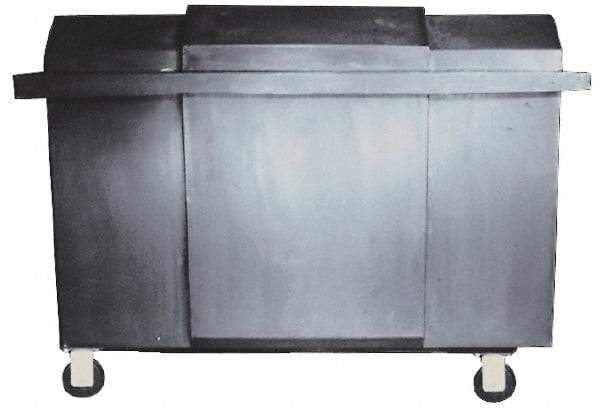 Bayhead Products - 1,000 Lb Load Capacity, Polyethylene Rolling Covered Container - 32" Wide x 48" Long x 30" High - Exact Industrial Supply