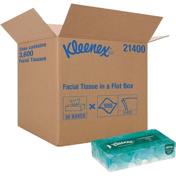 Facial Tissue; Container Style: Flat Box; Ply: 2.000; Tissue Color: White; Recycled Fiber: No; Boxes per Case: 36; Container Type: Flat Box; Number Of Plys: 2.000