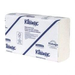 Kleenex - 1 Ply White Multi-Fold Paper Towels - 9-1/4" Wide - Exact Industrial Supply