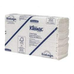 Kleenex - 1 Ply White C-Fold Paper Towels - 10-1/8" Wide - Exact Industrial Supply