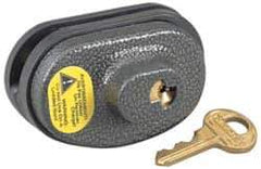 Master Lock - 2" Shackle Clearance, Keyed Different Padlock - 9/32" Shackle Diam, Steel & Zinc Body - Exact Industrial Supply