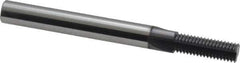 Scientific Cutting Tools - 5/16-28 Thread, 1/4" Shank Diam, AlTiN+ Coating, Solid Carbide Straight Flute Thread Mill - 3 Flutes, 2-1/2" OAL, 5/16" Min Noml Diameter - Exact Industrial Supply