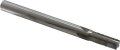 Scientific Cutting Tools - 3/8-27 Thread, 5/16" Shank Diam, Bright Coating, Solid Carbide Straight Flute Thread Mill - 4 Flutes, 3-1/2" OAL, 3/8" Min Noml Diameter - Exact Industrial Supply