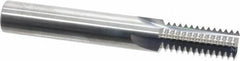 Scientific Cutting Tools - 9/16-12 Thread, 1/2" Shank Diam, Bright Coating, Solid Carbide Straight Flute Thread Mill - 4 Flutes, 3-1/2" OAL, 9/16" Min Noml Diameter - Exact Industrial Supply