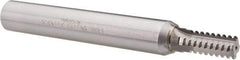 Scientific Cutting Tools - 5/8-16 Thread, 3/4" Shank Diam, Bright Coating, Solid Carbide Straight Flute Thread Mill - 4 Flutes, 6" OAL, 5/8" Min Noml Diameter - Exact Industrial Supply