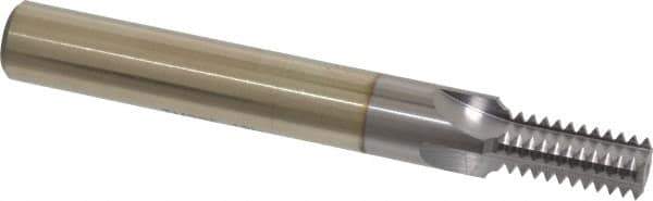 Scientific Cutting Tools - 1/2-13 Thread, 1/2" Shank Diam, TiCN Coating, Powdered Metal Straight Flute Thread Mill - 4 Flutes, 4" OAL, 1/2" Min Noml Diameter - Exact Industrial Supply