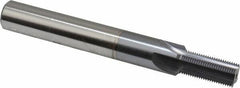 Scientific Cutting Tools - 1/2-28 Thread, 1/2" Shank Diam, TiCN Coating, Powdered Metal Straight Flute Thread Mill - 4 Flutes, 4" OAL, 1/2" Min Noml Diameter - Exact Industrial Supply