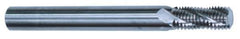 Scientific Cutting Tools - M4.5x0.75 Metric Coarse, 0.118" Cutting Diam, 3 Flute, Solid Carbide Helical Flute Thread Mill - Internal Thread, 1/4" LOC, 2.28" OAL - Exact Industrial Supply