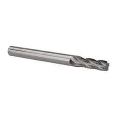 Scientific Cutting Tools - 3/8-24 UNF, 0.29" Cutting Diam, 4 Flute, Solid Carbide Helical Flute Thread Mill - Internal/External Thread, 0.808" LOC, 3-1/2" OAL, 5/16" Shank Diam - Exact Industrial Supply