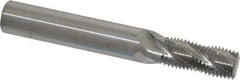 Scientific Cutting Tools - 9/16-18 UNF, 0.45" Cutting Diam, 4 Flute, Solid Carbide Helical Flute Thread Mill - Internal/External Thread, 1.078" LOC, 3-1/2" OAL, 1/2" Shank Diam - Exact Industrial Supply