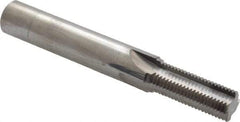 Scientific Cutting Tools - M14x1.25 Thread, 1/2" Shank Diam, Bright Coating, Solid Carbide Straight Flute Thread Mill - 4 Flutes, 3-1/2" OAL, M14 Min Noml Diamter - Exact Industrial Supply