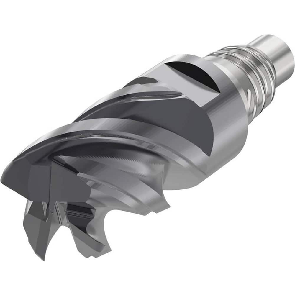 Corner Radius & Corner Chamfer End Mill Heads; Mill Diameter (mm): 16.00; Mill Diameter (Decimal Inch): 0.6299; Length of Cut (mm): 19.2000; Connection Type: E16; Overall Length (mm): 46.2000; Centercutting: Yes; Corner Radius (mm): 0.50; Minimum Helix An