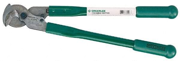 Greenlee - 18" OAL, 350 MCM Capacity, Cable Cutter - Rubber Handle - Exact Industrial Supply