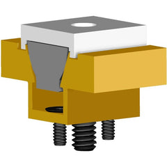 ‎Model 60075 - 1/4″-20 Thread Size - Machinable Uniforce Clamp with Locking Plate - Exact Industrial Supply