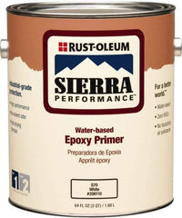 Rust-Oleum - 1 Gal White Water-Based Acrylic Enamel Primer - 200 to 300 Sq Ft Coverage, 0 gL Content, Quick Drying, Interior/Exterior - Exact Industrial Supply