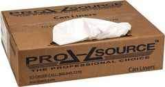 PRO-SOURCE - 0.7 mil Thick, Heavy-Duty Trash Bags - 24" Wide x 31" High, White - Exact Industrial Supply