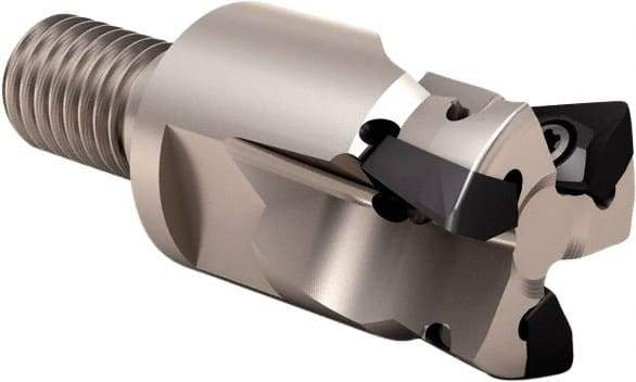 Seco - 94° Lead Angle, 16mm Min Cut Diam, 2.5mm Max Depth of Cut, Indexable Chamfer and Angle End Mill - 3 Inserts, XO.. 06.. Insert Style, Through Coolant, Modular Connection - Exact Industrial Supply