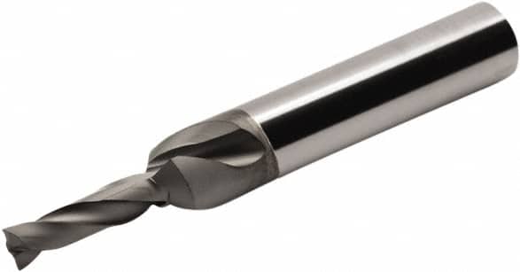 Jobber Length Drill Bit: 0.375″ Dia, 180 °, Solid Carbide Diamond Finish, 4.0551″ OAL, Right Hand Cut, Spiral Flute, Straight-Cylindrical Shank