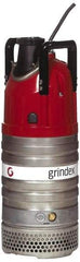 Grindex - 3-1/2 hp, 460 Amp Rating, 460 Volts, Nonautomatic Operation, Dewatering Pump - 3 Phase, Aluminum Housing - Exact Industrial Supply