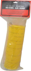 Value Collection - 1/4" ID Thumb Lever Air Gun - 25' Long Nylon Hose, 1/4" Inlet, NPT Thread, 200 Max psi - Exact Industrial Supply