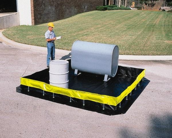 UltraTech - 179 Gal Polyethylene High Wall Berm - 1' High x 4' Wide x 6" Long - Exact Industrial Supply