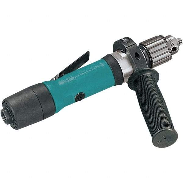 Dynabrade - 1/4" Keyed Chuck - Inline Handle, 950 RPM, 22 CFM, 0.4 hp - Exact Industrial Supply