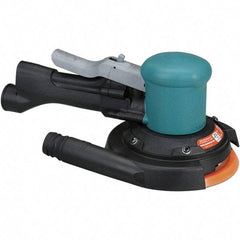 Dynabrade - 12,000 OPM, 23 CFM Air Consumption, Palm Air Orbital Sander - Round Pad, 1/4 NPT Inlet - Exact Industrial Supply