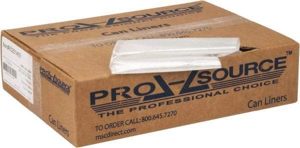 PRO-SOURCE - 0.31 mil Thick, Household/Office Trash Bags - 24" Wide x 24" High, Clear - Exact Industrial Supply