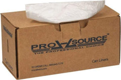 PRO-SOURCE - 90 Gal Capacity, 1.8 mil Thick, Heavy-Duty Trash Bags - Linear Low-Density Polyethylene (LLDPE), Flat Pack Dispenser, 38" Wide x 63" High, Clear - Exact Industrial Supply