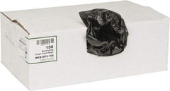 PRO-SOURCE - 1.2 mil Thick, Household/Office Trash Bags - Hexene Resins, Drawstring, 33-1/2" Wide x 38" High, Black - Exact Industrial Supply