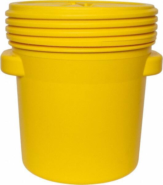 Eagle - 20 Gallon Closure Capacity, Screw On Closure, Yellow Lab Pack - 5 Gallon Container, Polyethylene, 125 Lb. Capacity, UN 1H2/X57/S Listing - Exact Industrial Supply