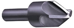 Hertel - 1/2" Head Diam, 3/8" Shank Diam, 4 Flute 60° High Speed Steel Countersink - Exact Industrial Supply