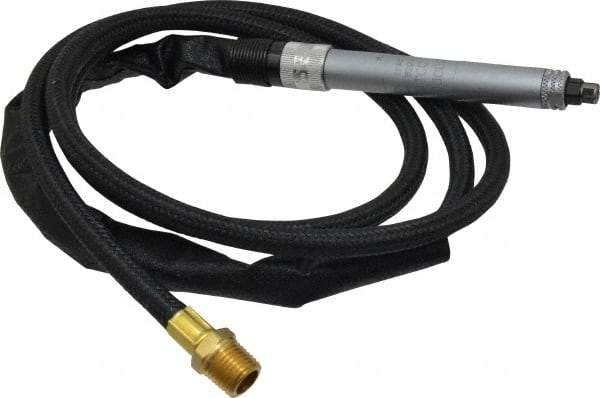 Dotco - 1/8" Collet, Straight Handle, Air Straight Die Grinder - 60,000 RPM, Rear Exhaust, 0.9 CFM, 0.1 hp, 90 psi, 1/8" Inlet - Exact Industrial Supply