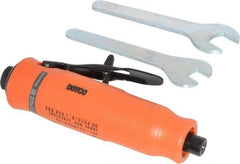 Dotco - 1/4" Collet, Straight Handle, Air Straight Die Grinder - 30,000 RPM, Front Exhaust, 16 CFM, 0.3 hp, 90 psi, 1/4" Inlet - Exact Industrial Supply