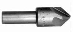 Hertel - 7/8" Head Diam, 1/2" Shank Diam, 4 Flute 60° High Speed Steel Countersink - Exact Industrial Supply