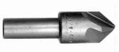 Hertel - 3/4" Head Diam, 1/2" Shank Diam, 4 Flute 100° High Speed Steel Countersink - 2-11/16" OAL, Straight Shank - Exact Industrial Supply