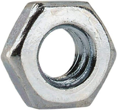 Value Collection - M3x0.50 Steel Right Hand Hex Jam Nut - 5.5mm Across Flats, 1.8mm High, Zinc-Plated Finish - Exact Industrial Supply