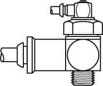 Parker - 1/4 Inlet Brass Hydraulic Control Valve - 1/4 Thread - Exact Industrial Supply