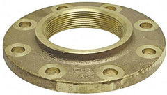 NIBCO - 2-1/2" Pipe, 7" OD, Cast Copper Threaded Companion Pipe Flange - 150 psi, F End Connection, 5-1/2" Across Bolt Hole Centers - Exact Industrial Supply