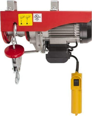 Value Collection - 440/880 Lb Capacity, 33/16 FPM Lift Speed, 110 Volt, Mini Electric Hoist - 38' Max Lift - Exact Industrial Supply