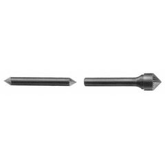 Made in USA - 3/32" Head Diam, 3/32" Shank Diam, 60° Solid Carbide Countersink - Exact Industrial Supply