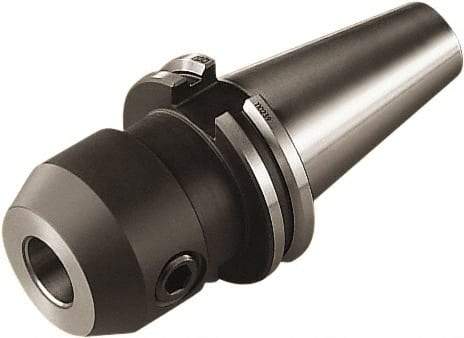 Seco - CAT40 Taper Shank 1/2" Hole End Mill Holder/Adapter - 1-5/8" Nose Diam, 2" Projection, Through-Spindle & DIN Flange Coolant - Exact Industrial Supply