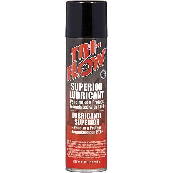 Tri-Flow - 12 oz Aerosol Petroleum Lubricant - Brown, -60°F to 475°F - Exact Industrial Supply