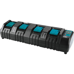 Makita - Battery Chargers; Battery Size Compatibility: Proprietary ; Battery Chemistry Compatibility: Lithium-Ion ; Charging Time (Hours): 1.00 ; Charging Time (Minutes): 60 ; Maximum Number of Batteries: 4 ; Voltage: 18 - Exact Industrial Supply